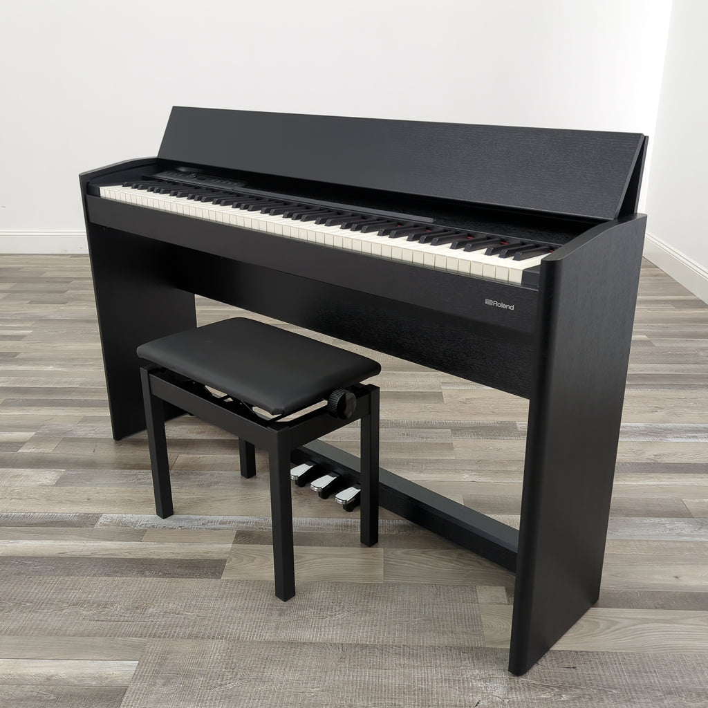 Roland F701 Digital Piano Coal Black - Graves Piano Co.