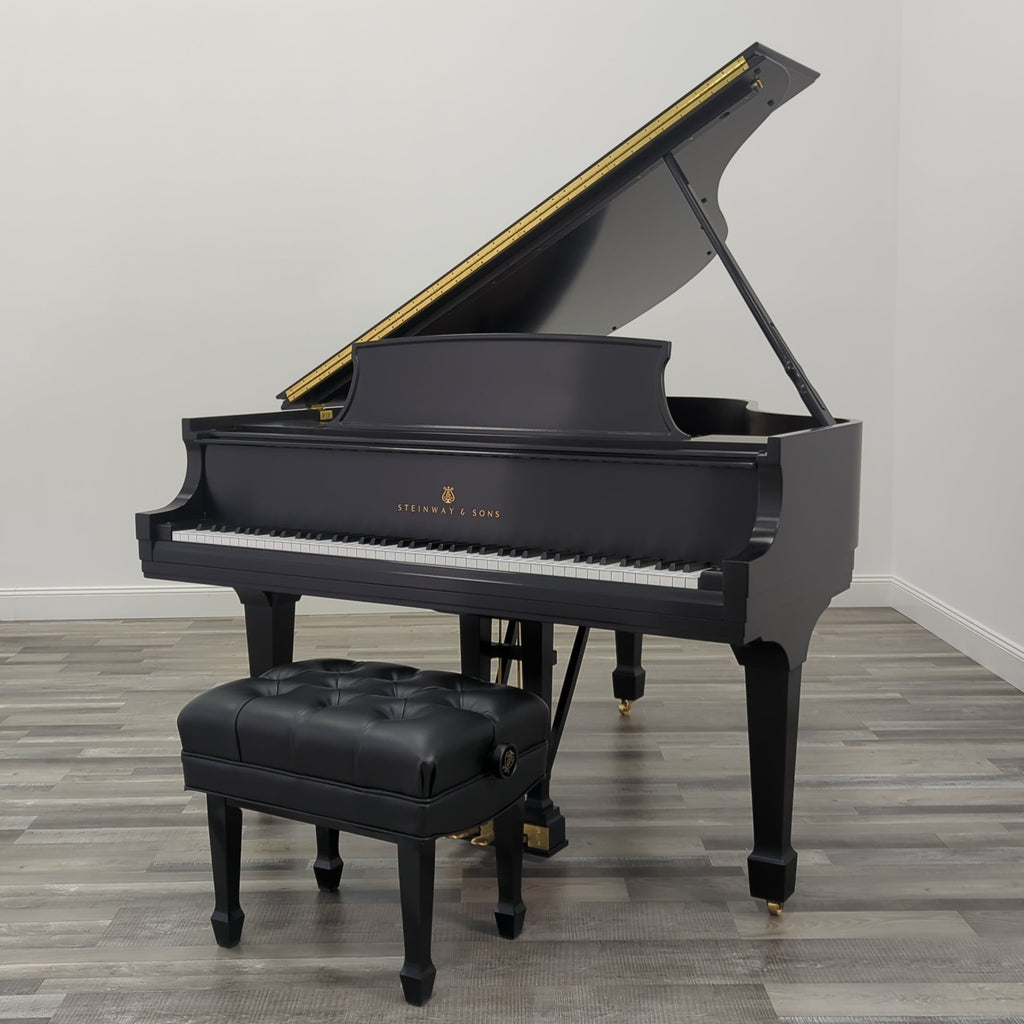 Steinway M (5’7”) in Satin Ebony, Serial # 542263 - Graves Piano Co.