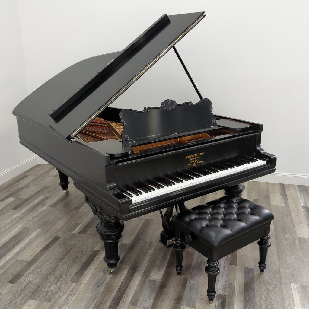 Steinway B (6’11”)  in Satin Ebony,  Serial # 96818 - Graves Piano Co.