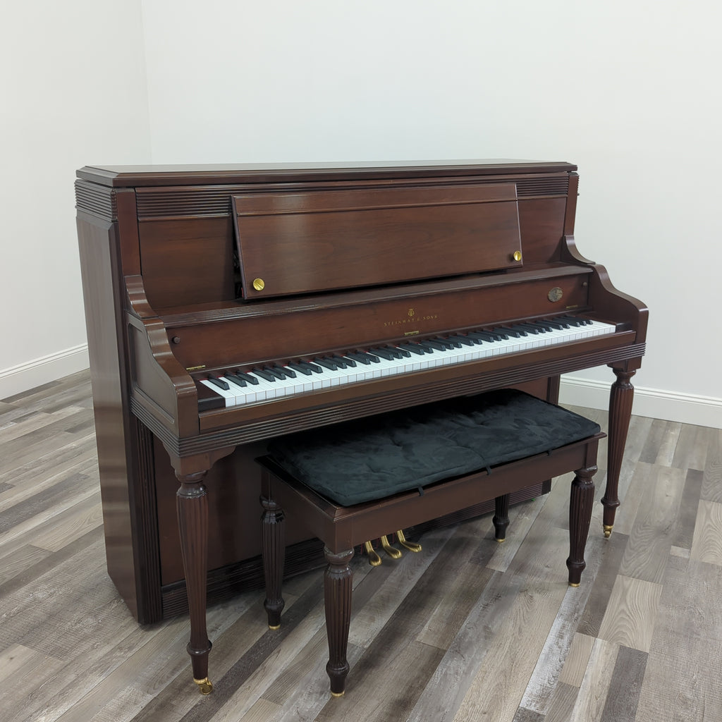 Steinway Crown Jewel 4510 (46, 1/2”) Serial # 532953 in Satin Mahogany - Graves Piano Co.