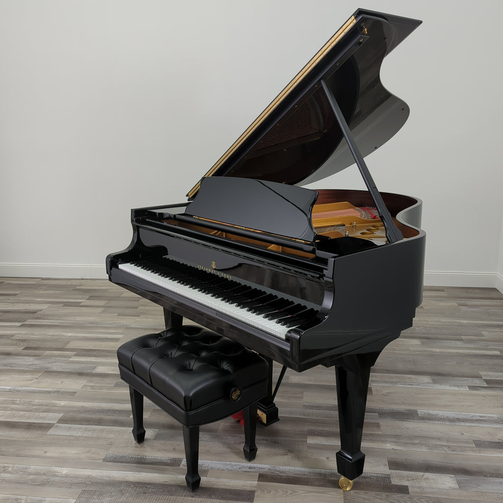 Steinway M (5'7") in Polished Ebony - Graves Piano Co.