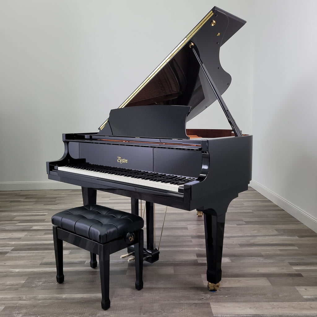Boston GP 178 PE II (5'10") in Polished Ebony - Graves Piano Co.