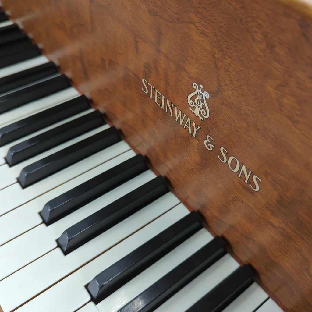 Steinway M (5’7”) Louis XV in Satin Walnut, Serial # 327667 - Graves Piano Co.