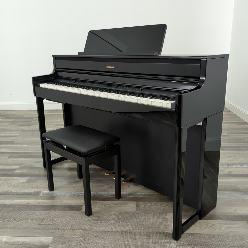 Roland HP704 Polished Ebony - Graves Piano Co.