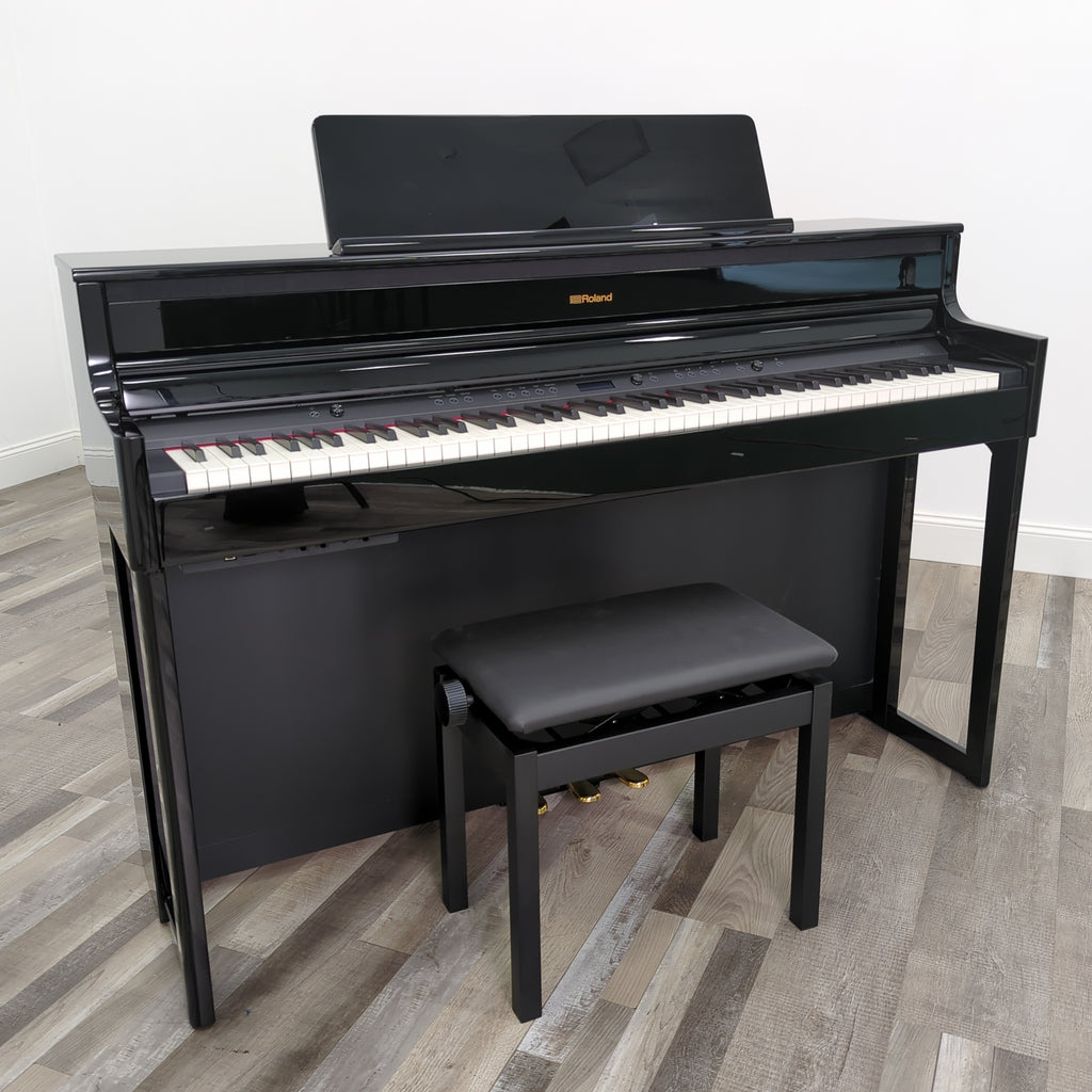Roland HP704 Polished Ebony - Graves Piano Co.
