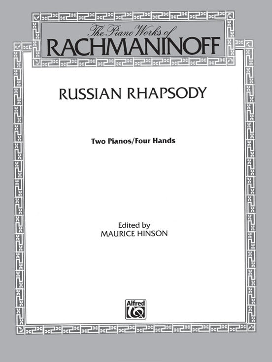 Rachmaninoff Russian Rhapsody for two pianos, four hands - Graves Piano Co.