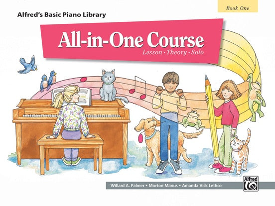 All-in-One Course for Children: Lesson, Theory, Solo, Book 1 (Alfred's Basic Piano Library) - Graves Piano Co.