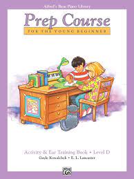 Alfred's Basic Piano Library Prep Course for the Young Beginner: Activity & Ear Training Book - Level D - Graves Piano Co.