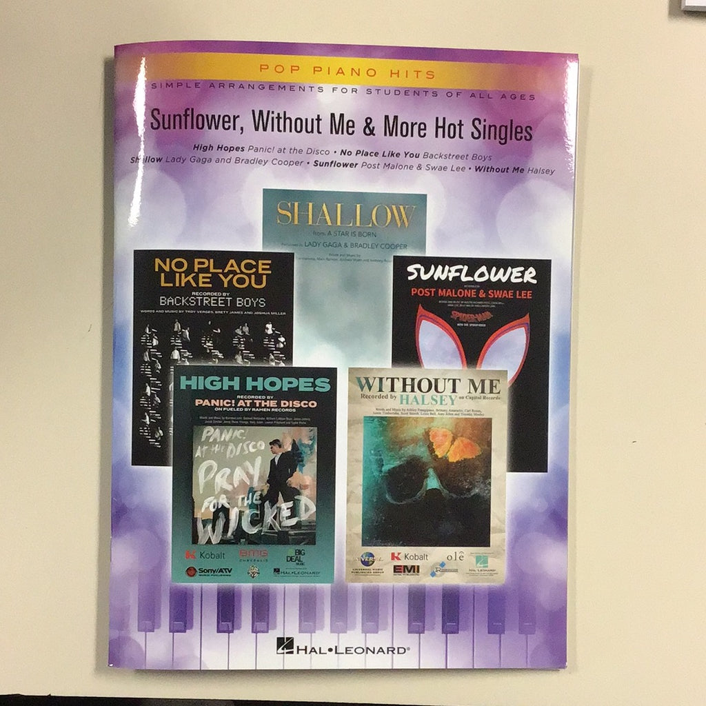 Hal Leonard. Pop piano hits. Sunflower, without me &more - Graves Piano Co.