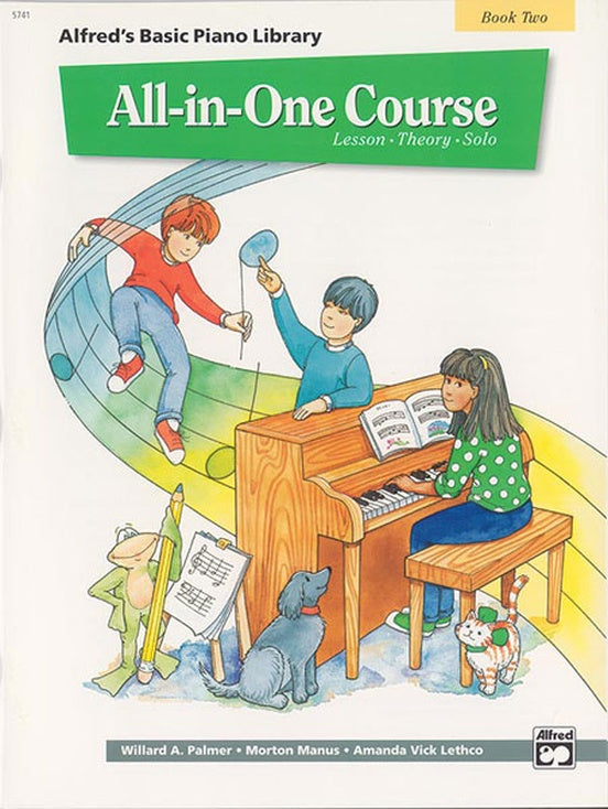 All-in-One Course for Children: Lesson, Theory, Solo, Book 2 - Graves Piano Co.