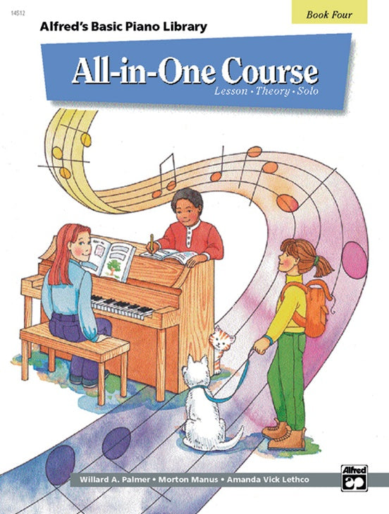 All-in-One Course for Children: Lesson, Theory, Solo, Book 4 - Graves Piano Co.
