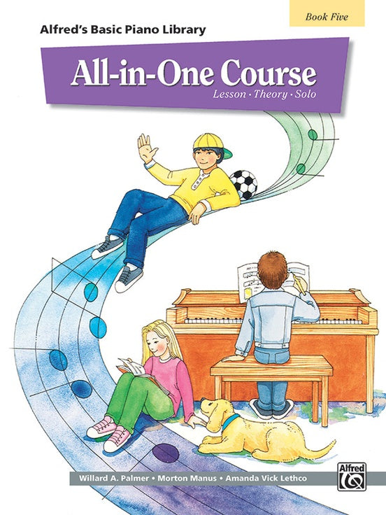 All-in-One Course for Children: Lesson, Theory, Solo, Book 5 - Graves Piano Co.