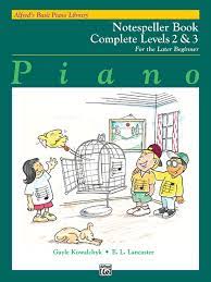 Alfred's Basic Piano Course Notespeller (Alfred's Basic Piano Library) Complete Levels 2&3 - Graves Piano Co.